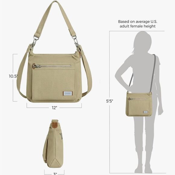 Travelon Unisex Adult's Anti-Theft Classic Crossbody Bag l RFID - Picture 5 of 16